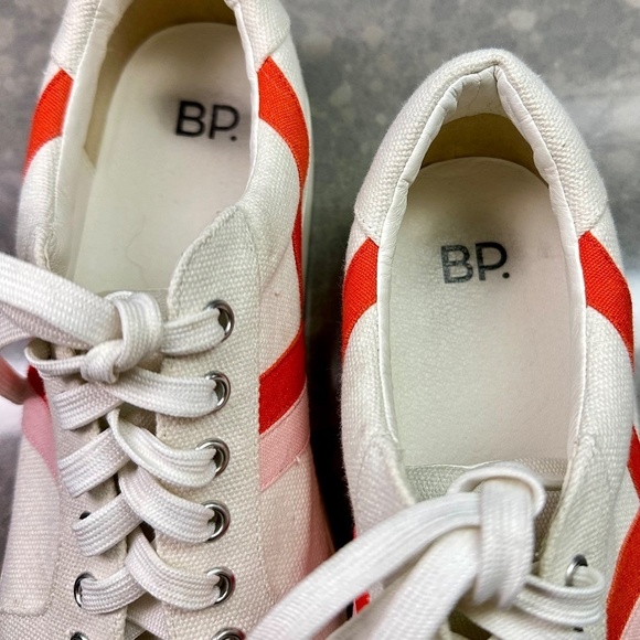 BP Sneaker with Pink Stripes | Size 9.5 - Picture 4 of 8